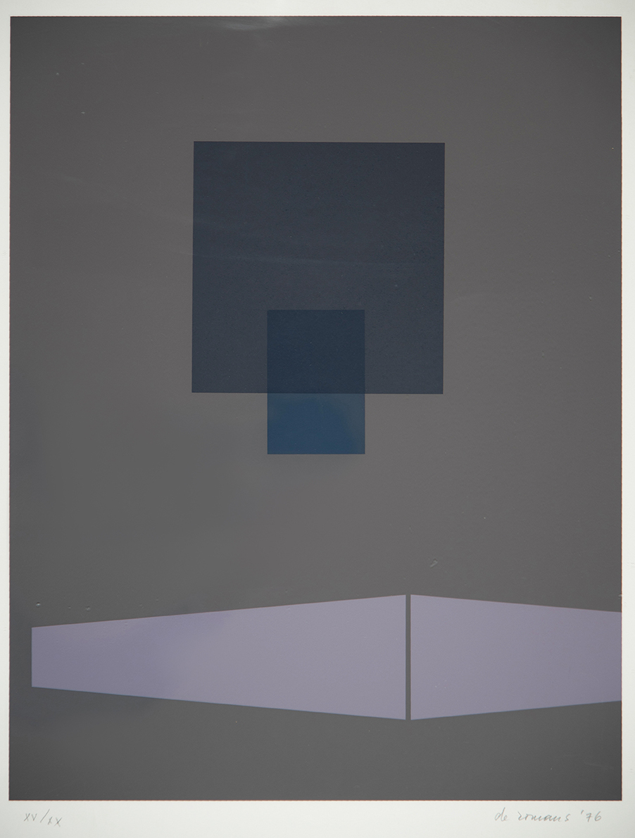 Marialuisa De Romans - Relazioni - 1976, serigrafia, 50x40 cm, Area Direzionale Trieste